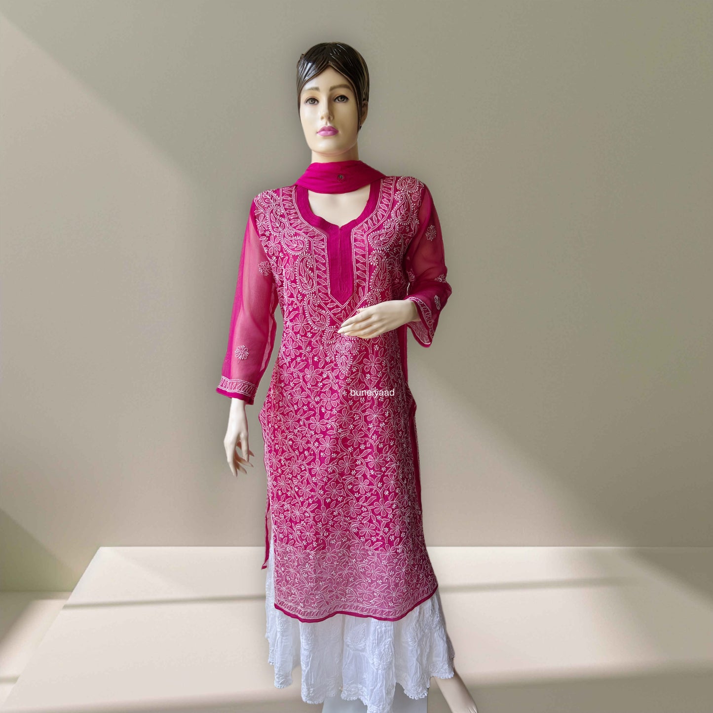 Georgette Heavy Jaal Kurti